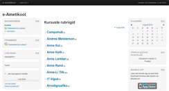 Desktop Screenshot of moodle.ametikool.ee