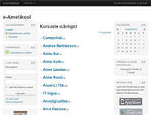 Tablet Screenshot of moodle.ametikool.ee